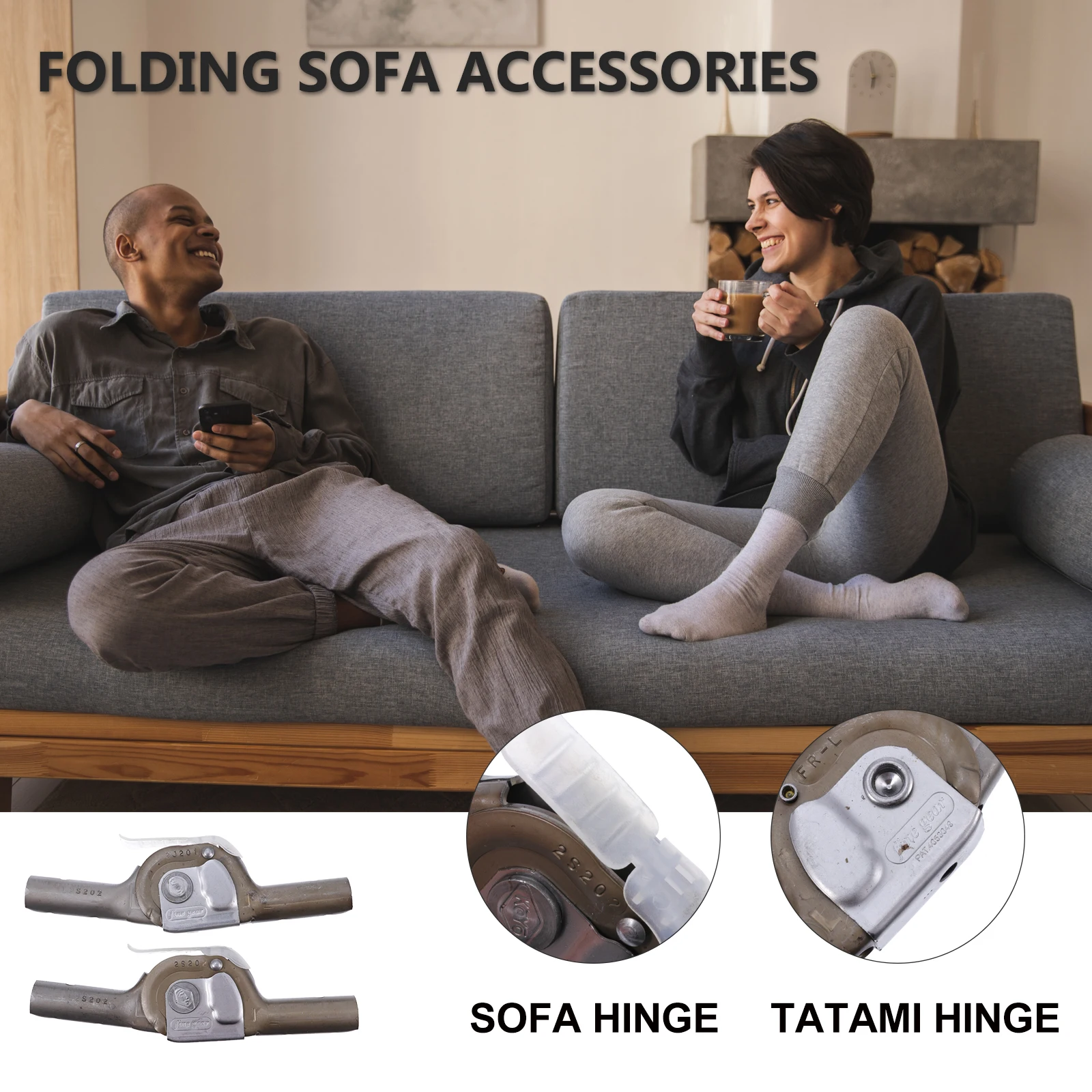 

2pcs Sofa Hinge Fold Sofa Joint Hinge For Tatami Adjustable Connector Furniture Ratchet Couch Joint Hinges Hinges