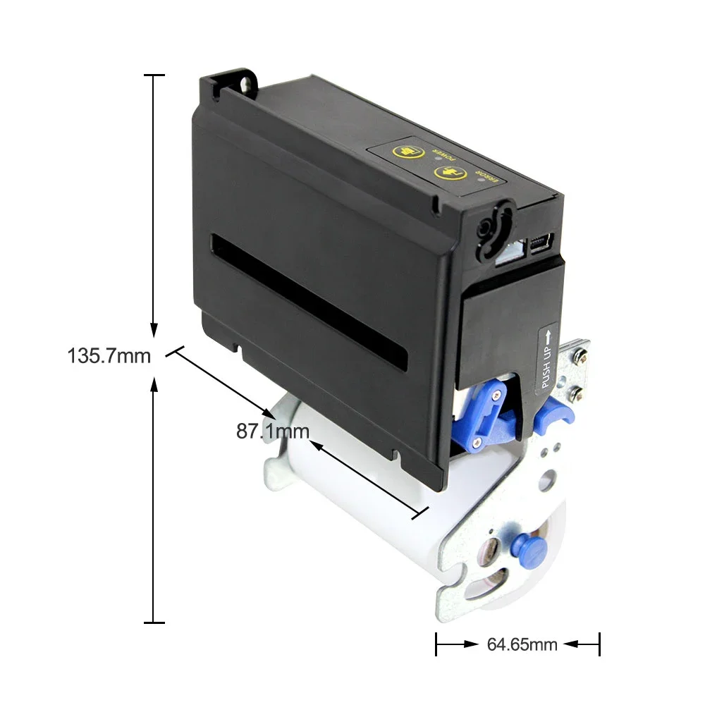 58mm Panel Printer thermal kiosk receipt printer embedded USB+RS232+TTL interface ECS/POS command