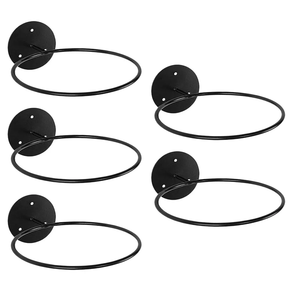 

5 Pcs Soccer Ball Wall Holder Basketball Storage Rack Football Display Decorate Fitness