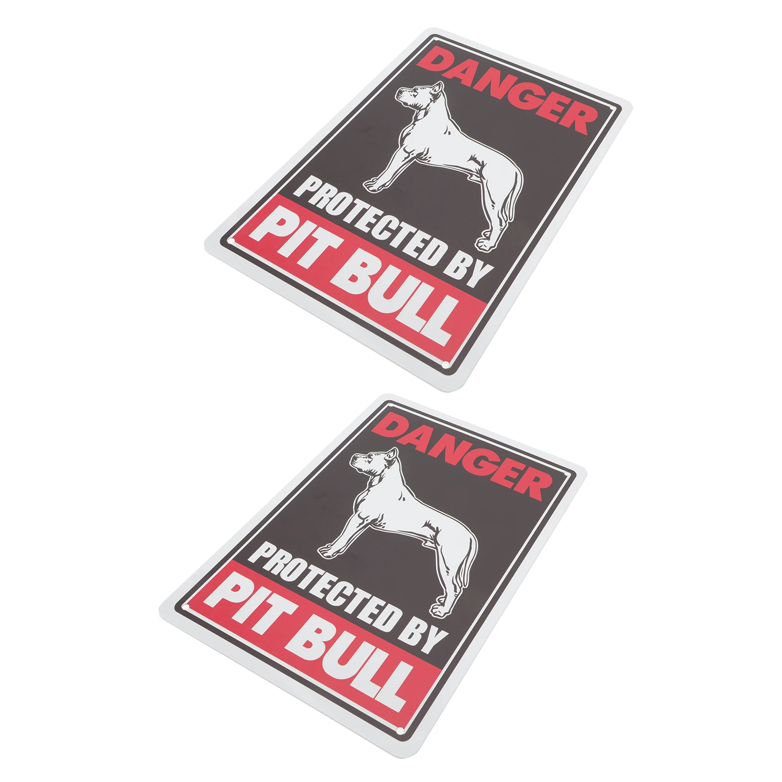 

2pcs Iron Retro Sheet Vintage Dog Warning Signs for Garden Yard Durable Safe Frameless Hanging Sign Lettering Practical Daily