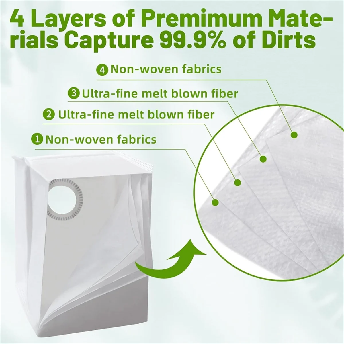 12pcs Vacuum Bags Replacement for IRobot Roomba I1+ I2+ I3+ I4+Combo I5+ I6+ I7+ I8+ J5+ J6+ J8+ S9 Vacuum Cleaner image 5