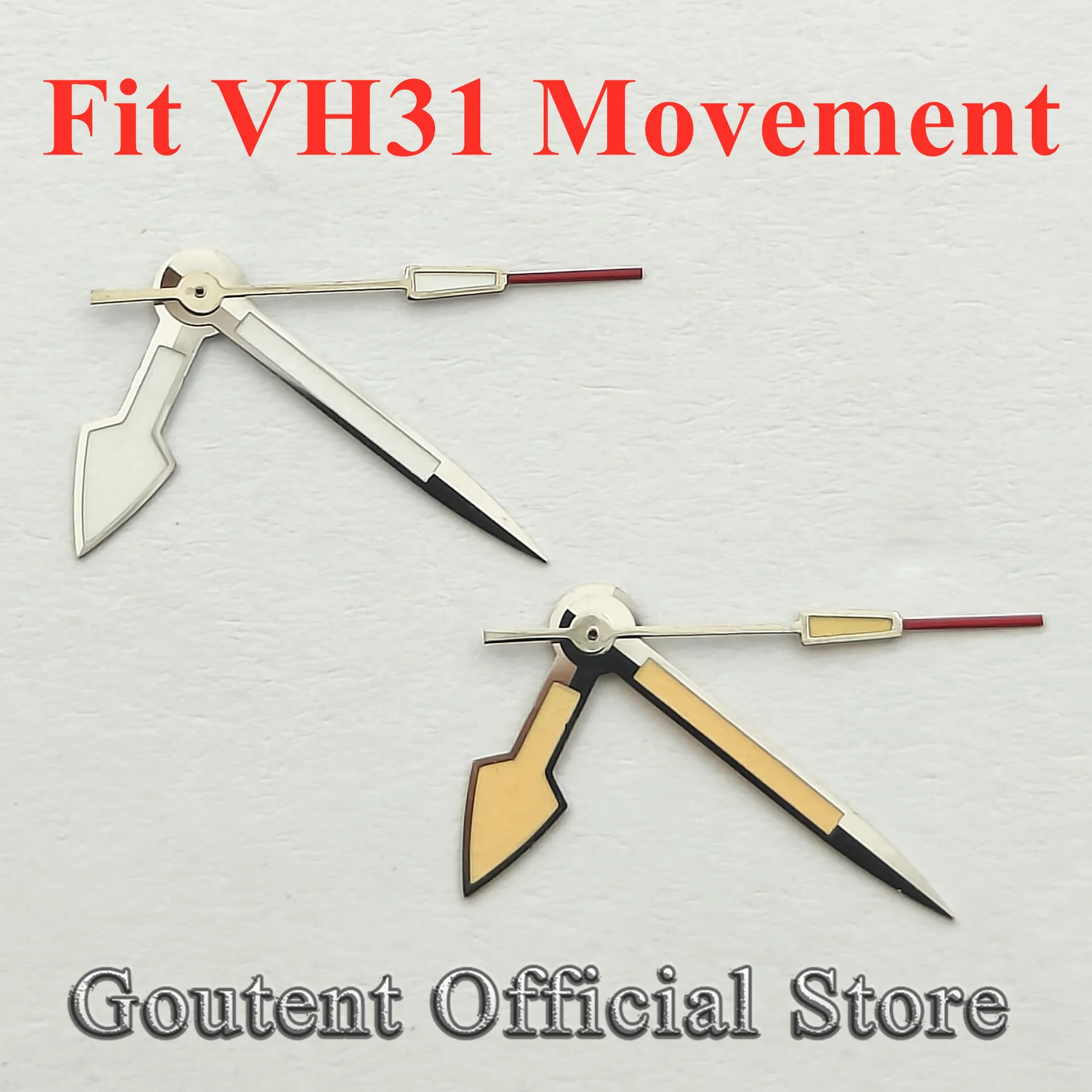 Goutent New Watch Hands Green Luminous Fit VH31 Movement Watch Accessories Watch Replacement Parts