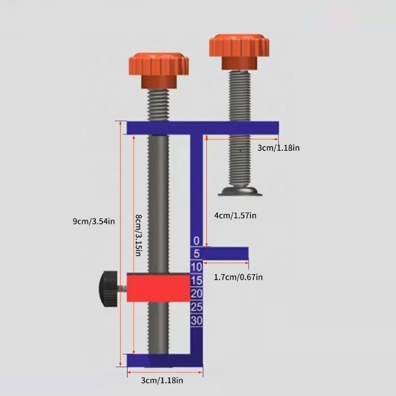 Cabinet Hinge Installation Aid, Precisions Alignment for DIYer Professional Use