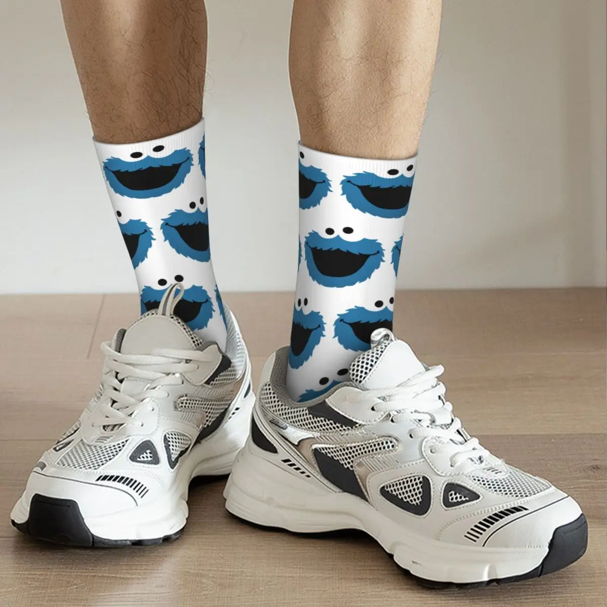 Cookie Monster Socks Harajuku Super Soft Stockings All Season Long Socks Accessories for Unisex Birthday Present