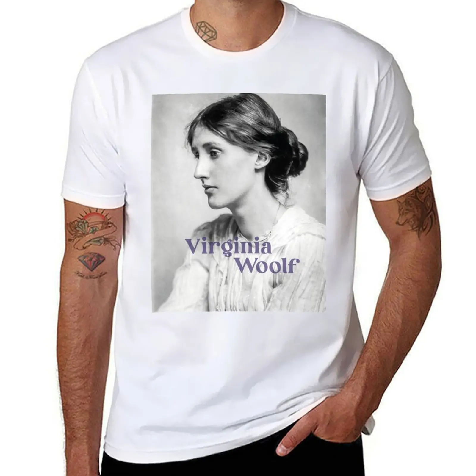 

Virginia Woolf T-Shirt cotton t shirt man anime t shirts oversize T-Shirt