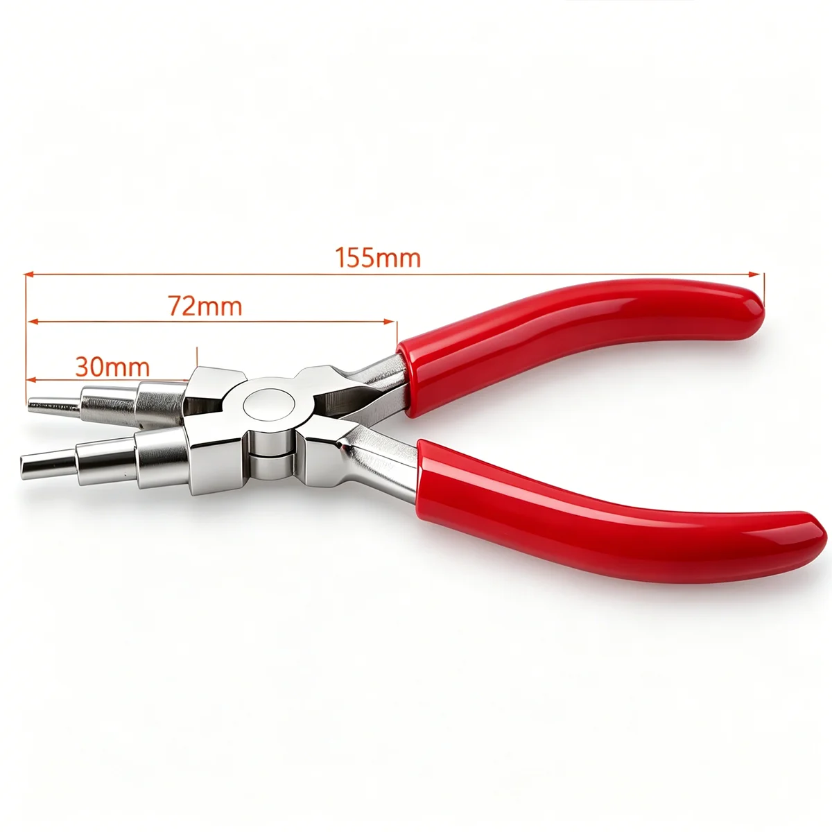 Wire Looping Jewelry Pliers 6-in-1 Bail-Making Pliers With Non-Slip Comfort Grip Handle For 3-10mm Loops And Jump Rings Make