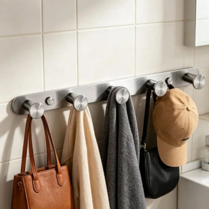 

Suitable for 304 Stainless Steel Wall Mounted Hooks, Clothes Hat Towel Organizer for Home Bathroom Kitchen