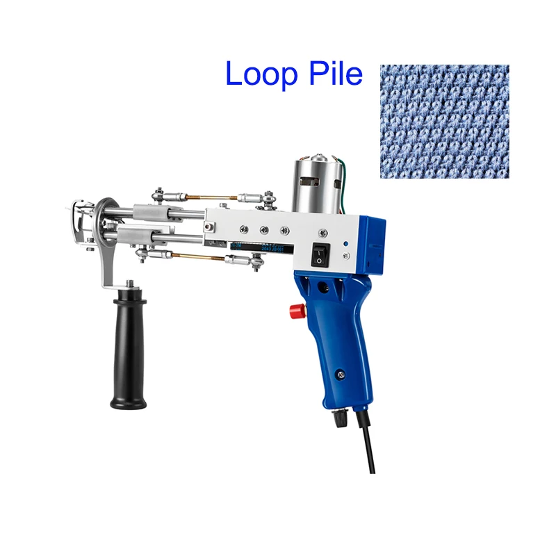 High productivity loop pile type hand tufting gun machine for carpets rug maker gun