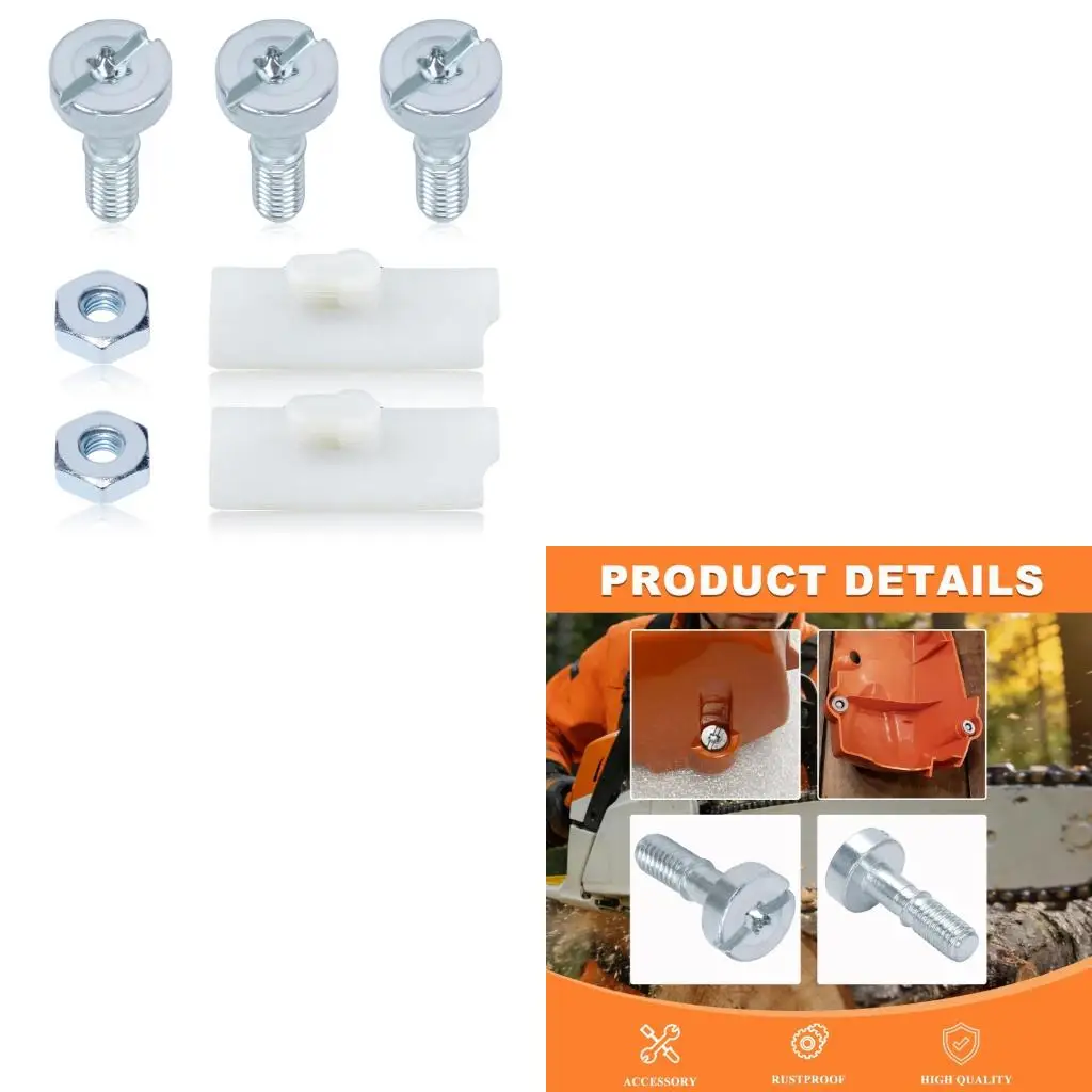 Chainsaw Top Cover Repair Parts Screws Nut Buffer Strips For MS311 MS391C Chainsaws Parts 90223191300 high quality