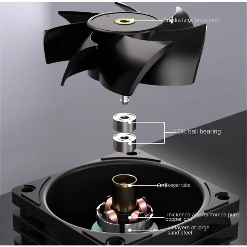 A53M-GY-B6025 6Cm Axial-Flow PWM Cooling Fan For Mini-ITX, PC Power, 1U/2U Servers For Software Routers, And NAS Devices