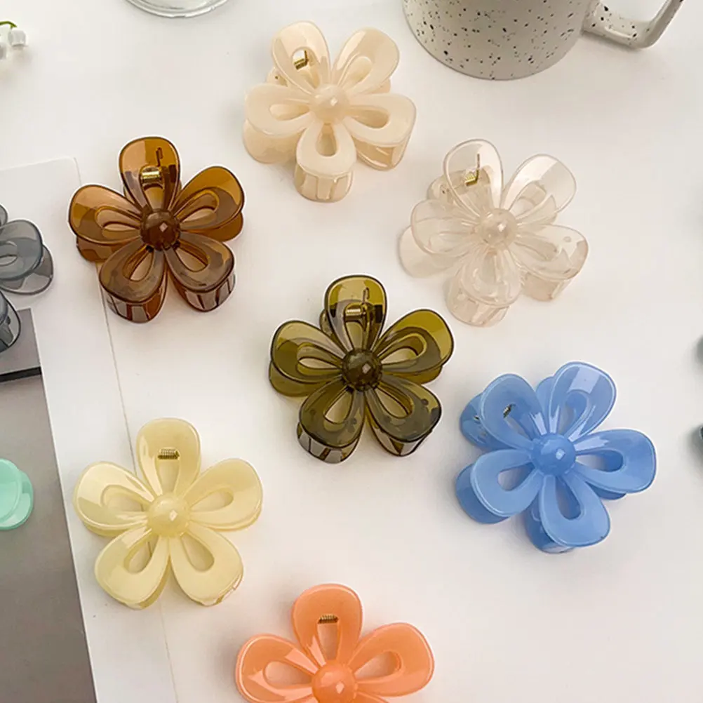 

9Pcs Flower Hair Claw Clips for Women Girls Thick Thin Hair Styling Tool Home Office Party Ceremony Birthday Christmas Holiday