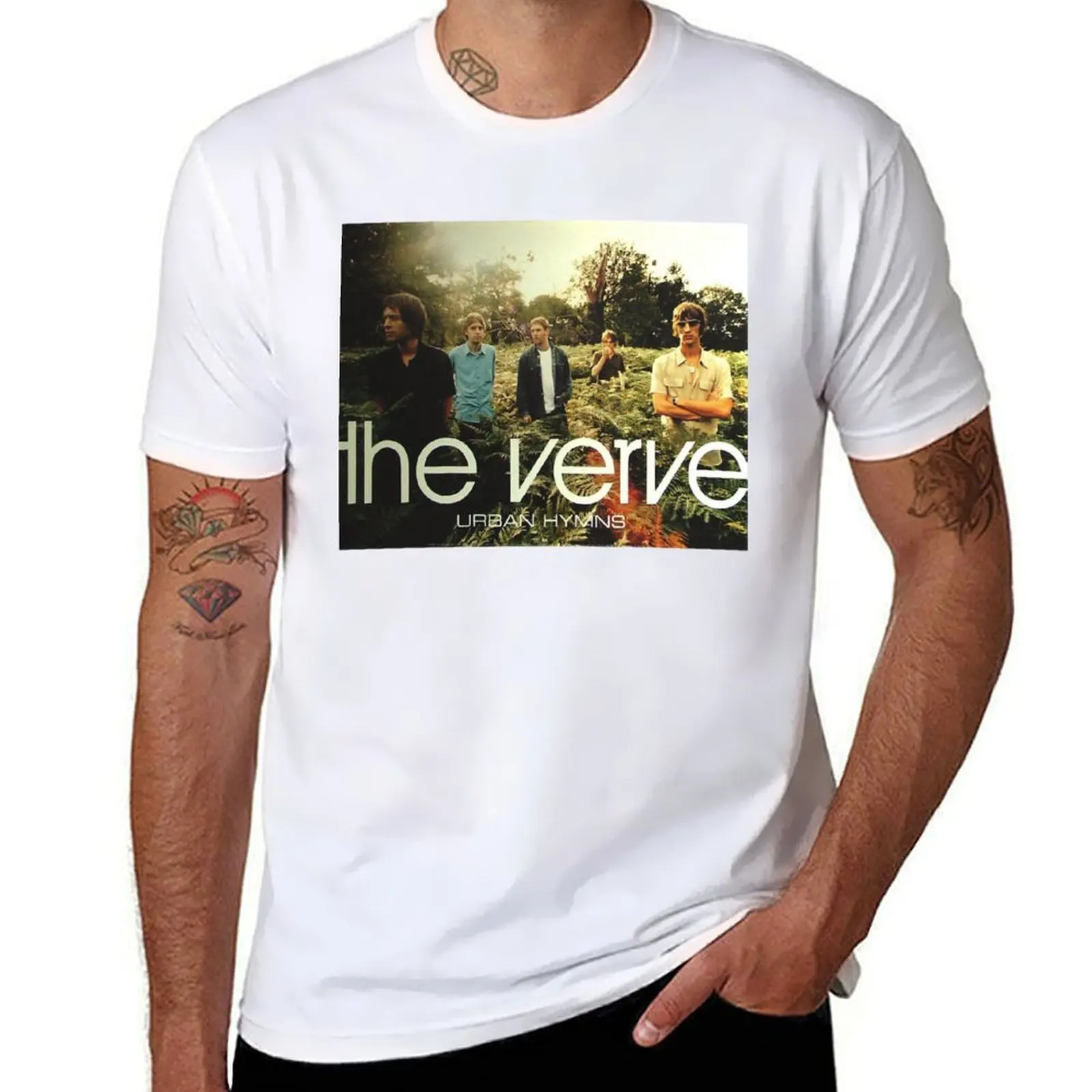 

The Verve were an English rock band 04,popular,best selling legendary band T-Shirt T-Shirt t shirt man cotton T-Shirt