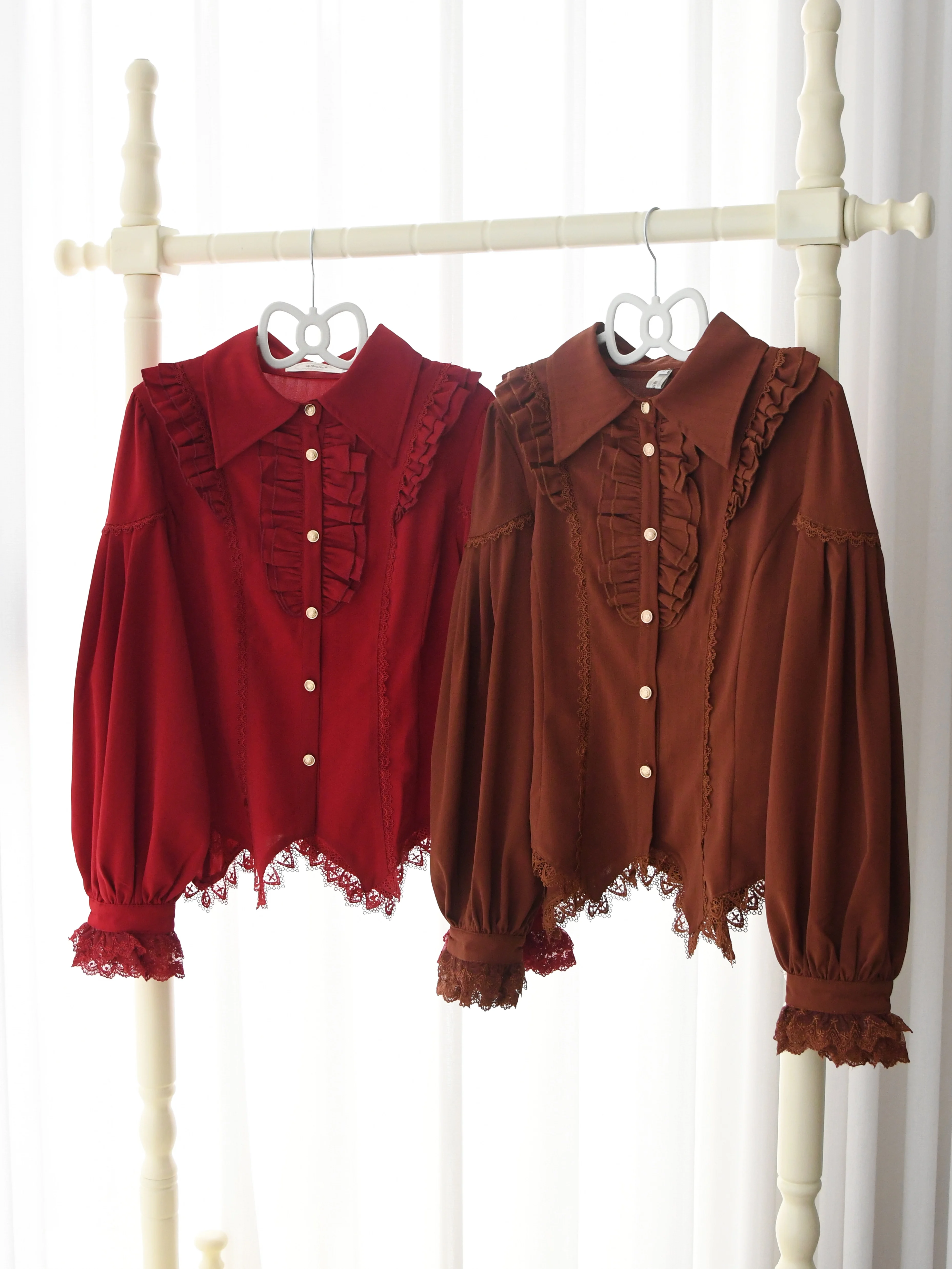 NONSAR Victorian Vintage Lolita Style Shirt Women Casual Gothic Lantern Sleeve Slim Blouse Female Y2k Aesthetic Tops Blusas