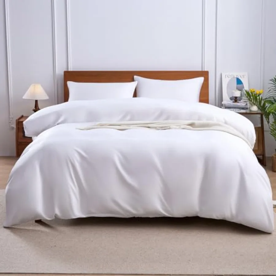 

Пододеяльник из 100% вискозы, полученной из бамбука, 600 нитей, охлаждающий комплект для жаркого сна, шелковистый, мягкий, дышащий