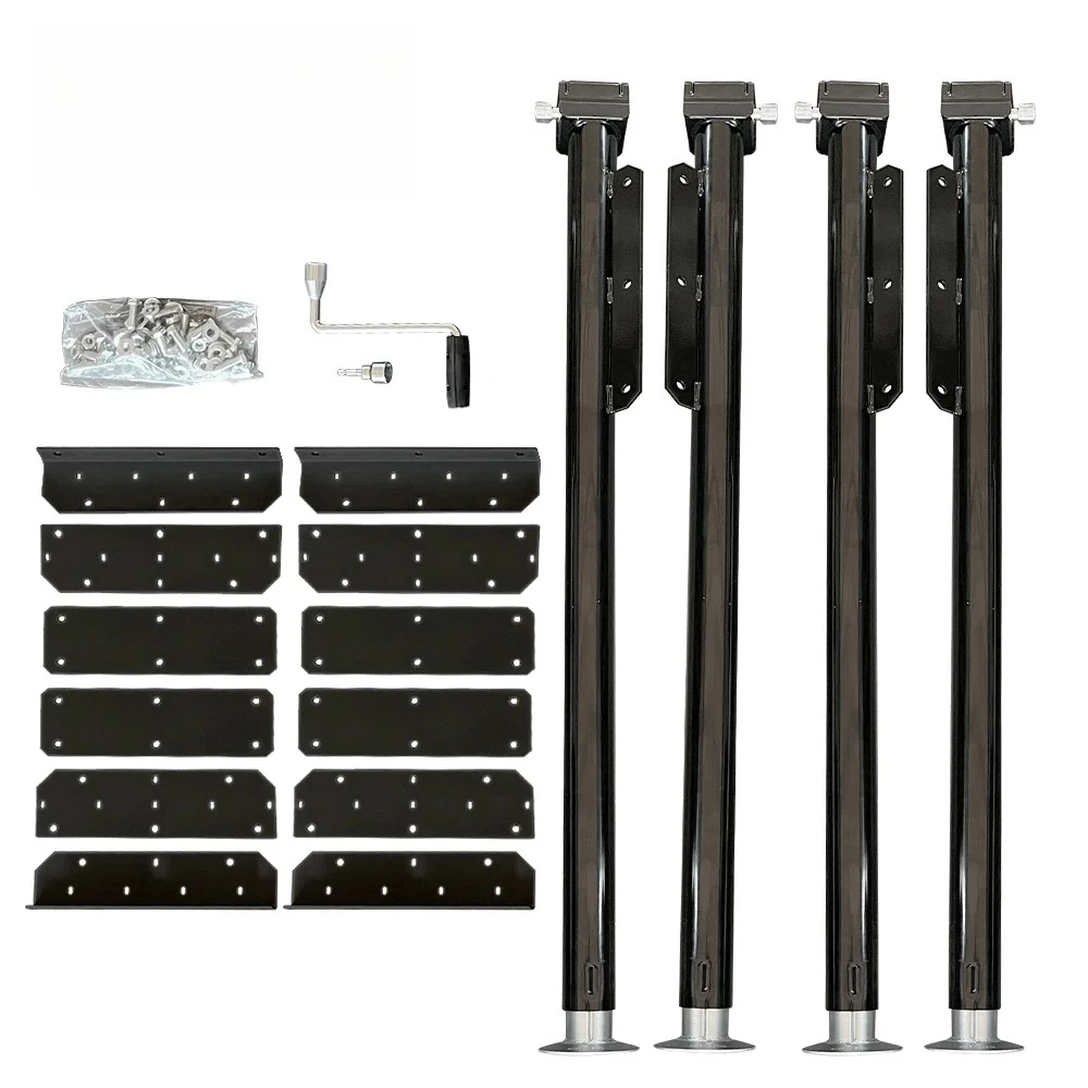 Lot de 4 pieds de stabilisation manuels pour camping-car, remorque, caravane, accessoires de support pour VR