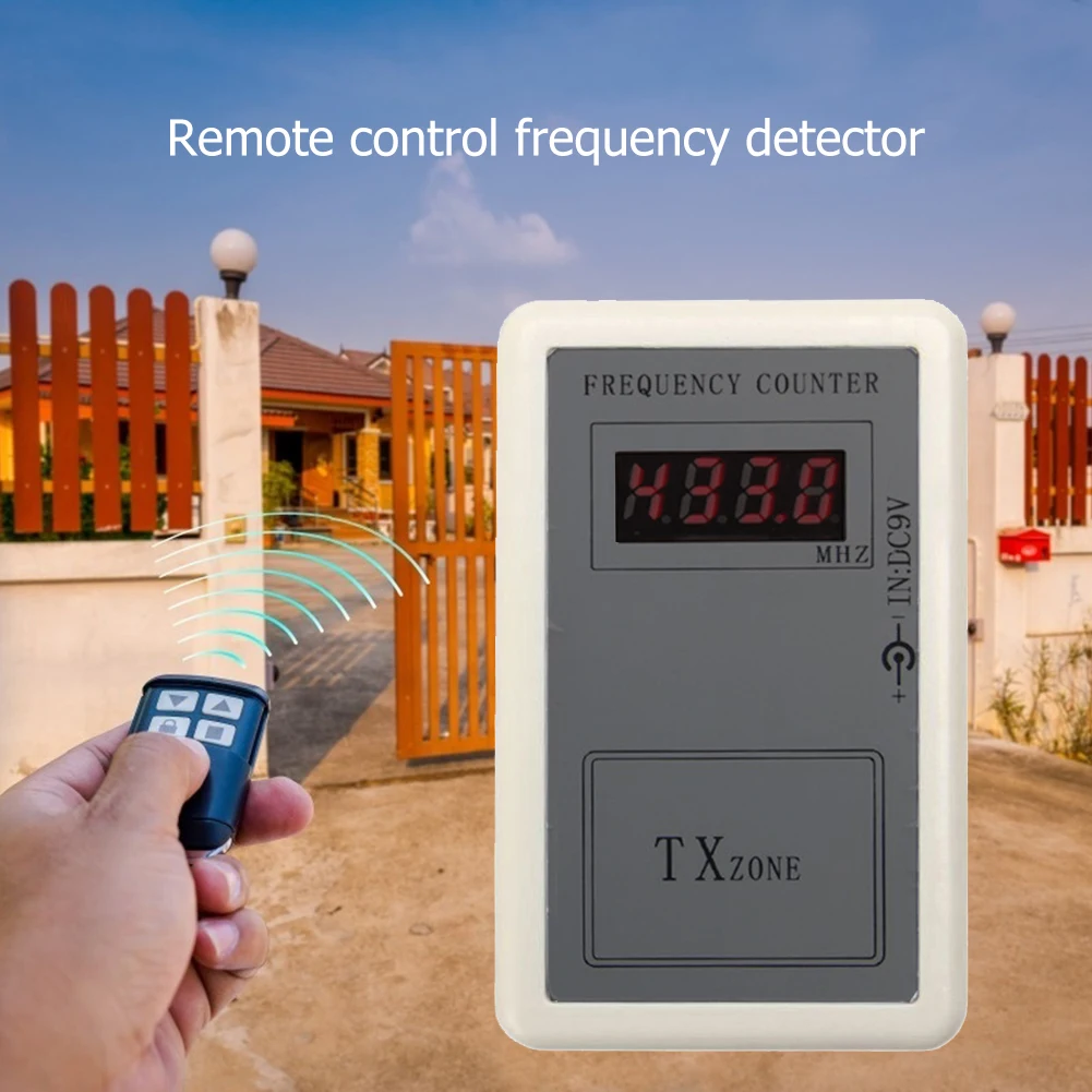 Handheld Remote Control Wireless Frequency Meter Counter Tester for Car Garage