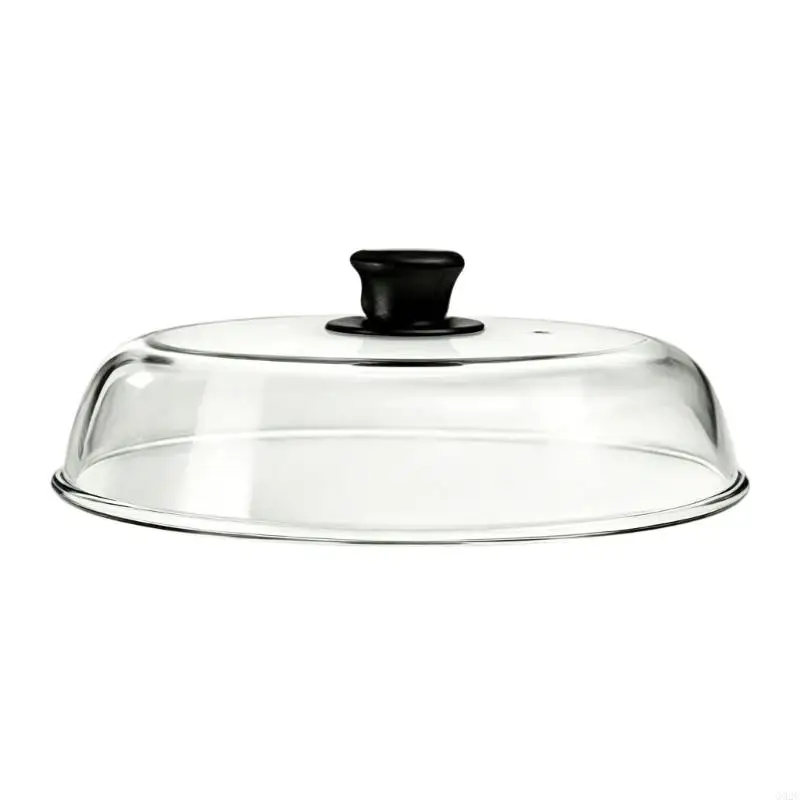 Clear Microwave Splatter Cover with Vent Hole Handle for Plates and Bowls G92C