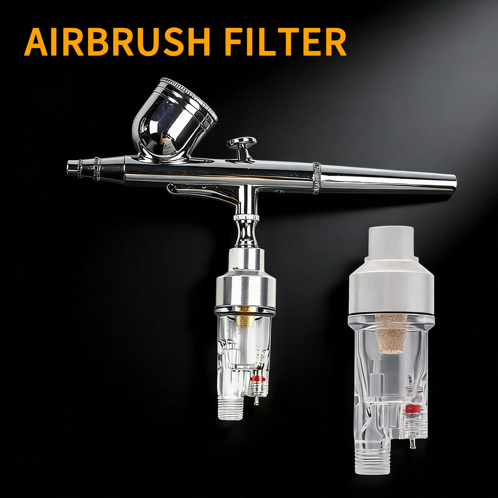 Airbrush Spray Gun Air Filter Mini In-line Moisture Water Trap Airbrush Spray Painting Filters Make up Tool Accessories BSP 1/8