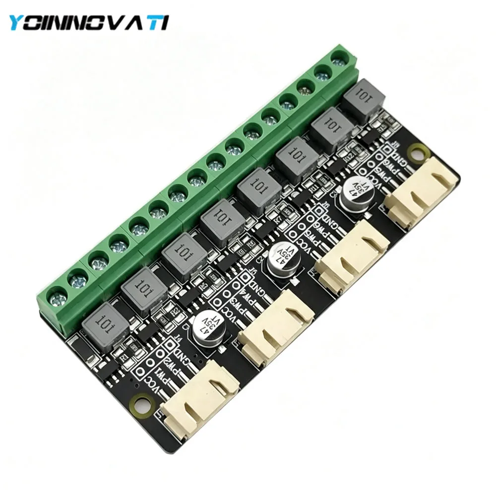 YT PT4115 8-Channel LED Driver Module, 1-10S Constant Current, Adjustable Current Output, Ideal for LED Strips & Arrays