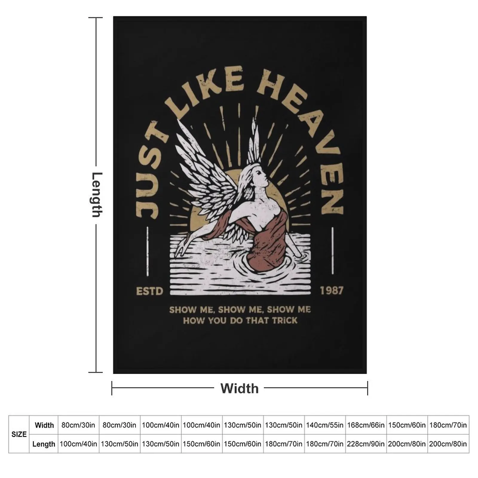 Just Like Heaven Throw Blanket couch cozy soft plush fuzzy picnic outdoor blanket
