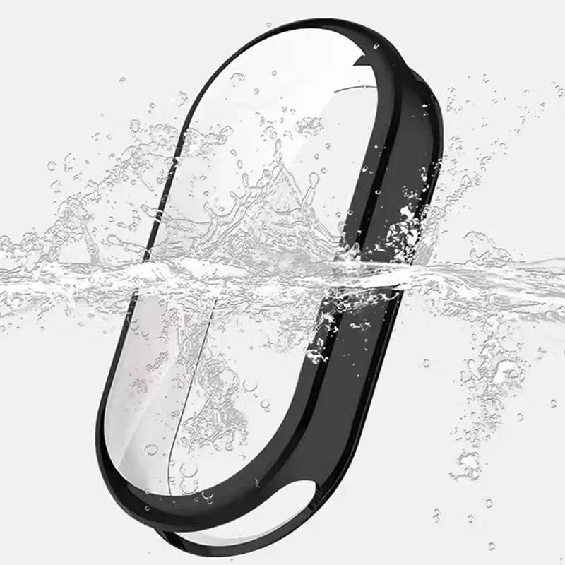 Silicone TPU Case For Xiaomi Mi Band 10 Smartwatch Screen Protector Frame Bumper For Xiaomi Mi Band 8 Mi Band 9 Soft Cover Shell