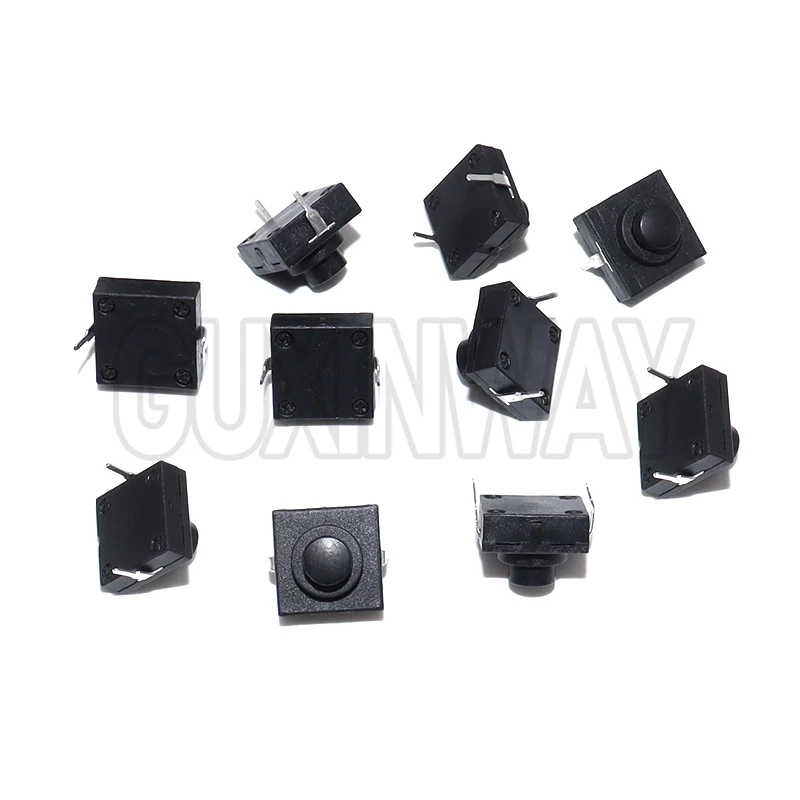 10PCS 12X12X9.4MM Flashlight Button Switch 1A 30V CB-1212-112D 2Pin Ultra-Thin Middle Of The Feet