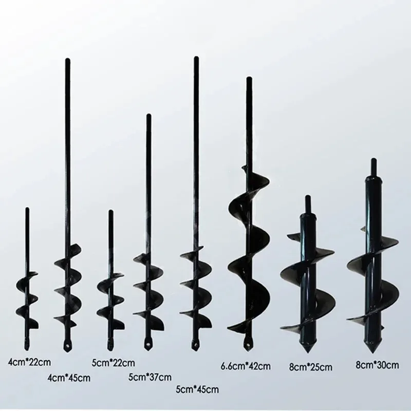 Garden Auger Spiral Drill Bit garden planting vegetable garden soil loosening electric  Drill Tool Accessories