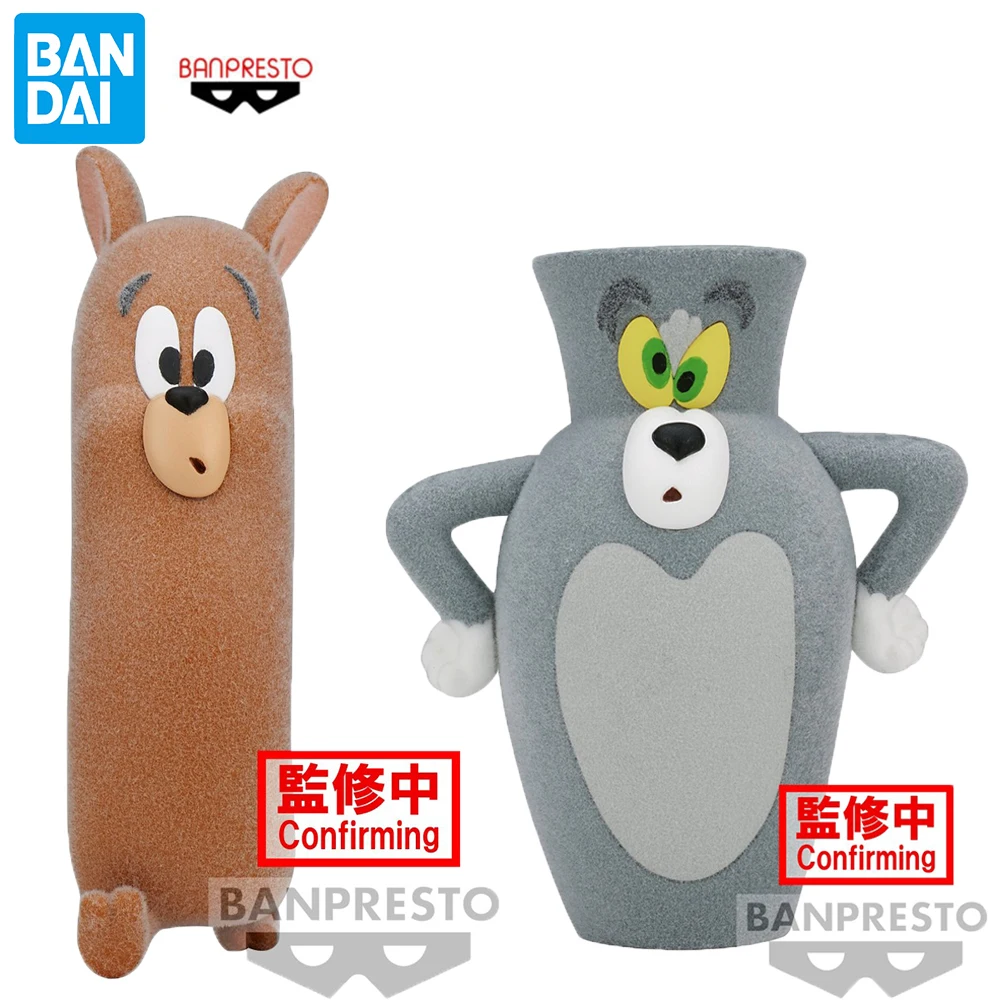 Banpresto-adornos de escritorio de 80mm, modelo de acción de Anime, juguete coleccionable, regalo para niños, Fluffy, Tom y Jerry, arte divertido, Vol.3