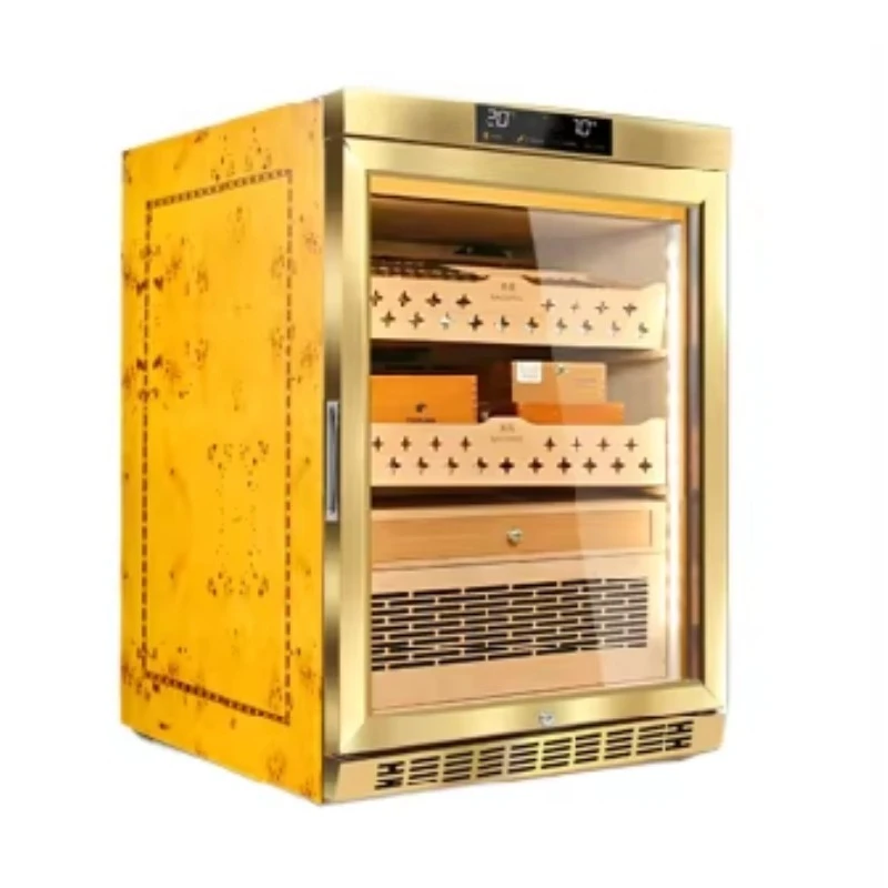 1500 1800 Cigar Spanish Cedar Wood Digital Control C330 MON3800 Cigar Humidor Compressor Cigar Cabinet