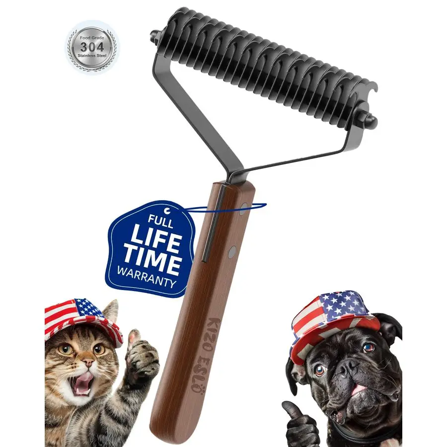 

Большие двусторонние грабли для подшерстков для собак, кошек, щетка для собак для удаления линяющих ковриков, расческа для удаления поломки, безопасная щетка для ухода за больными