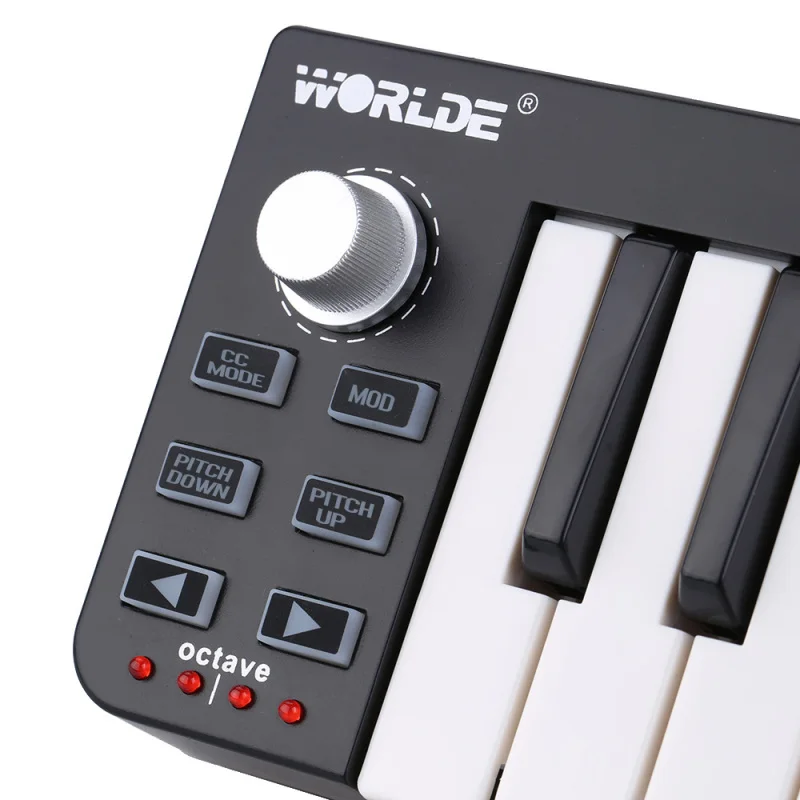 Easykey.25 Portable Keyboard Mini 25-Key USB MIDI Controller Professional MIDI Equipment for Arranging Composing Music