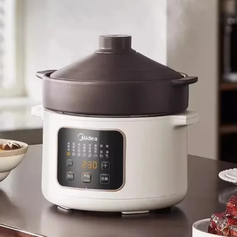 Household porridge artifact Ceramic purple sand porridge pot plug-in electric stew cup Automatic Electric stew pot Soup stew pot
