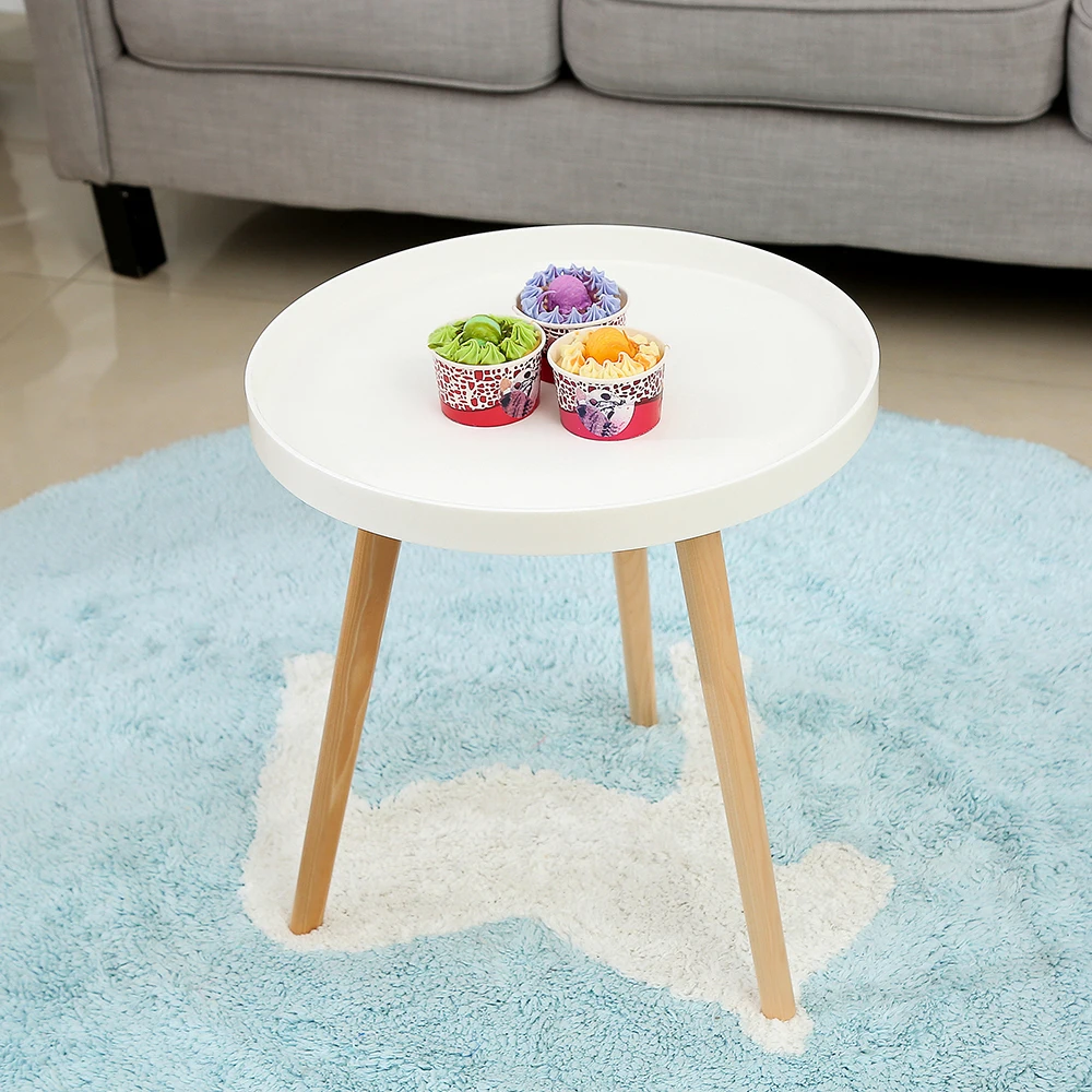 Balcony, Coffee Table, Bedside Sofa, Round Desk, Modern and Simple Edge Table, Nordic Small Desk Decorative Furniture