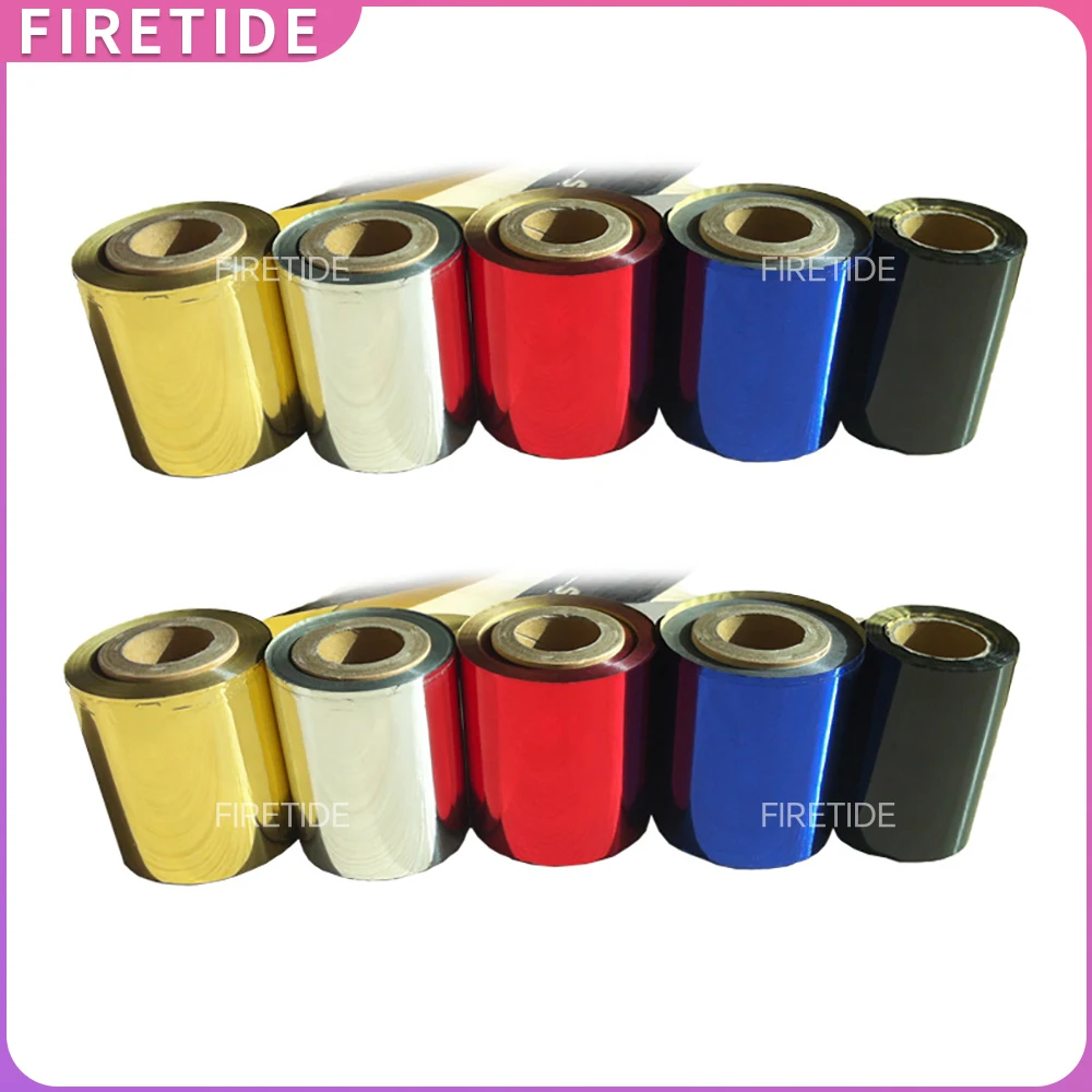 

Фольга 64 мм х 100 м, золото, серебро, красный, синий, черный цвет, доступен для машины для горячего тиснения фольгой 8025 3025