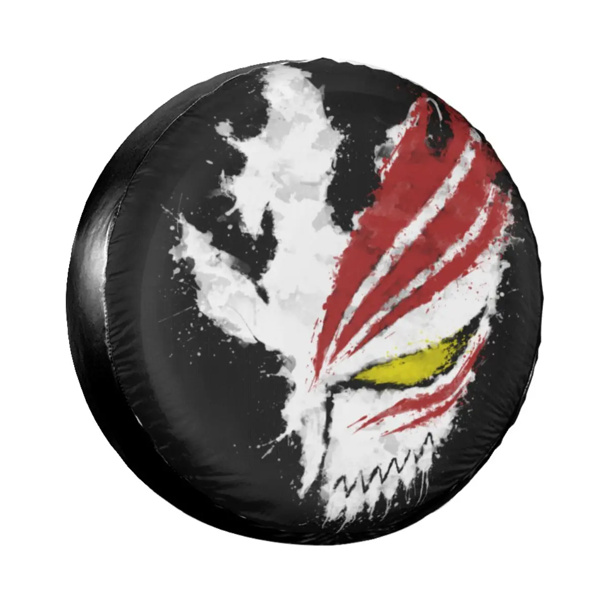 Bleach Spare Tire Cover Bag Pouch for Jeep Mitsubishi Pajero Ichigo Kurosaki Ink Hollow Mask Car Wheel Covers 14