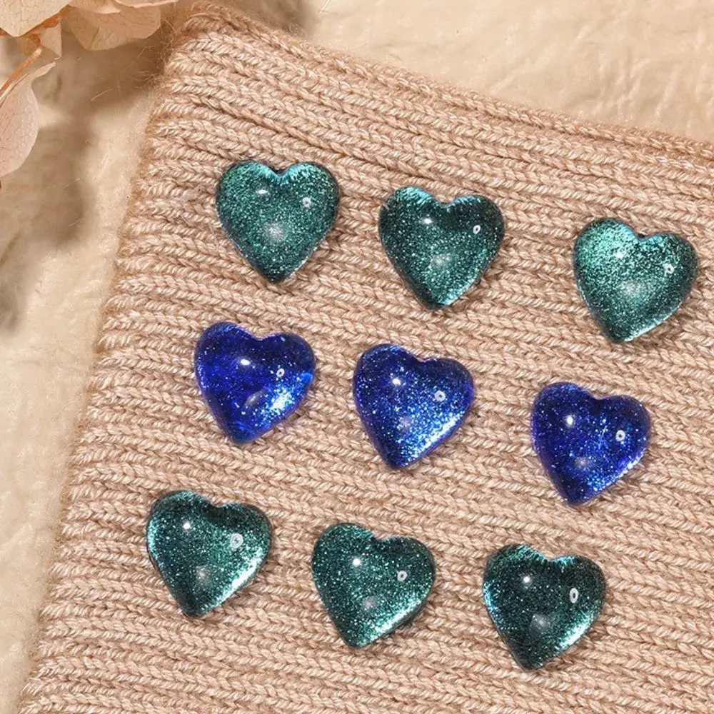 Taladro de fondo plano con corazones de amor, adornos para uñas, 3D diamantes de imitación, dijes para uñas, decoración artística, joyería para manicura