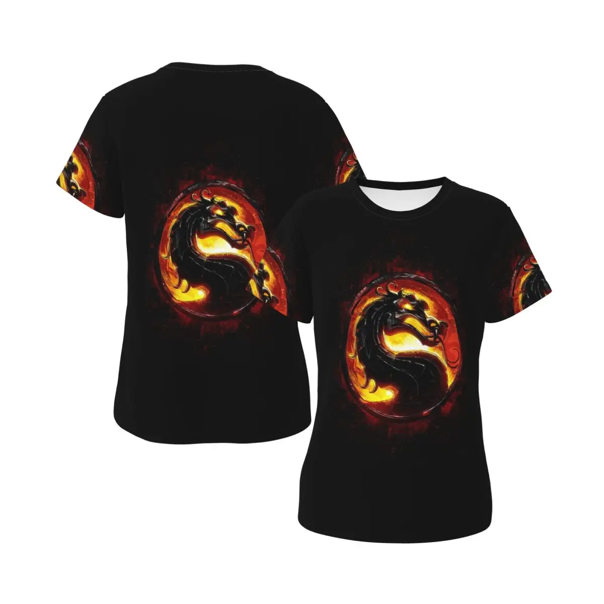 Mortal Kombat T-Shirt for Women O-Neck Streetwear T Shirts Women's Short Sleeve Summer Clothes Tops