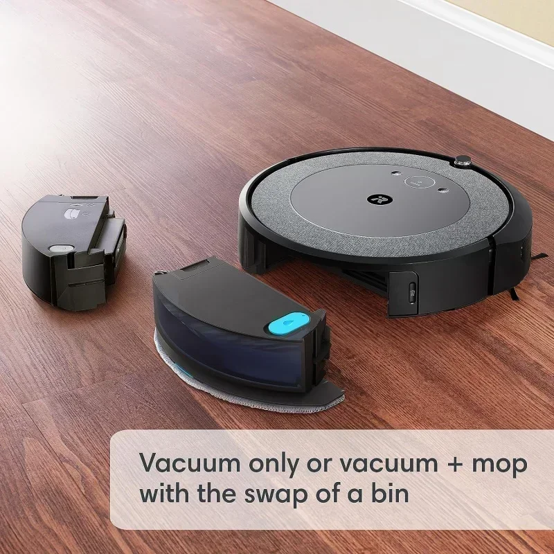 DD2iRobot Roomba Combo i5 Самоопорожняющийся робот-пылесос и швабра, очистка помещения с интеллектуальным картографированием, снимает самостоятельно для 60 дней,
