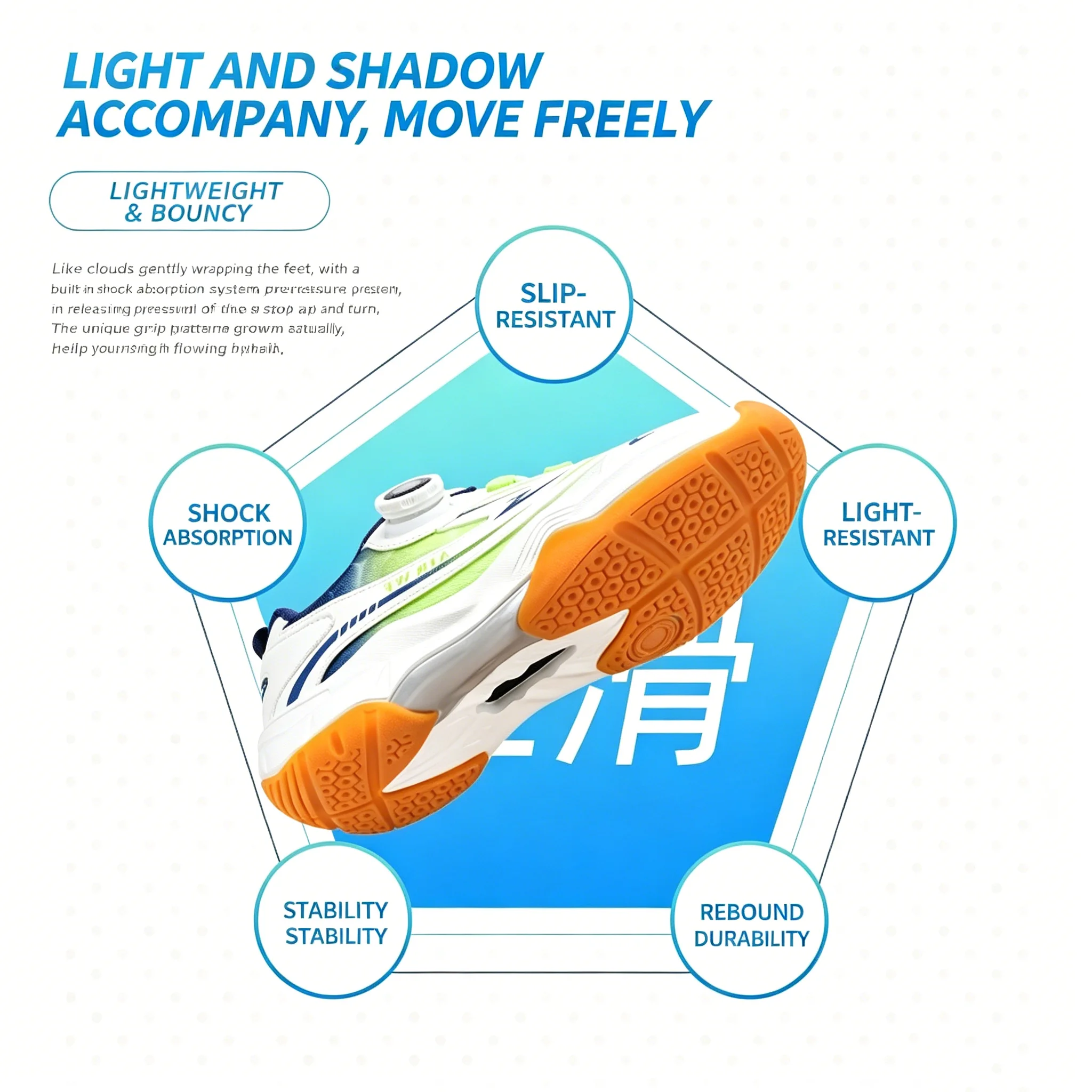 New Model Anti-Slip Children's Badminton Shoes Specially Designed for Students for Professional Training and Table Tennis Use