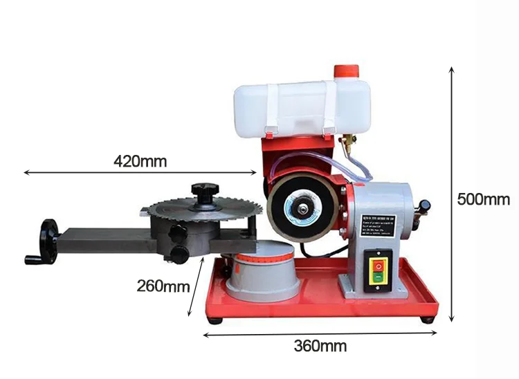 Small Manual Hand Circular Saw Blade Grinder Saw Blade Grinding Machine with Water Tank Alloy New Product 2020 Provided 220V 20