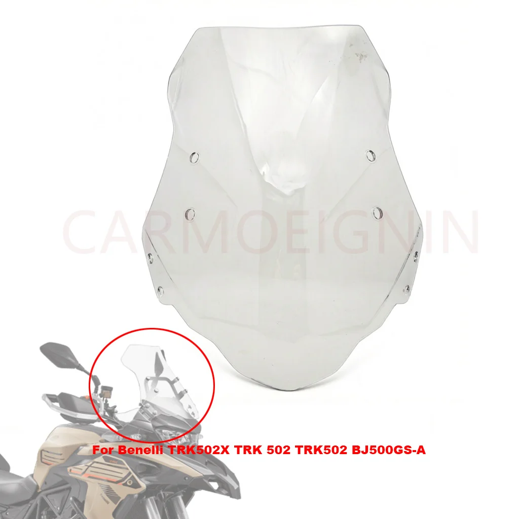 

Clear Windshield Windscreen For Benelli TRK502X TRK 502 TRK502 BJ500GS-A Front Fairing Visor Wind Deflector