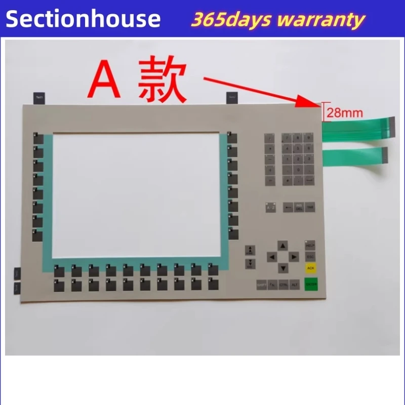 High Quality Keyboad MP370 12 Membrane  Switch for 6AV6542-0DA10-0AX0 6AV6 542-0DA10-0AX0 MP370 12 KEY Membrane Keyboard