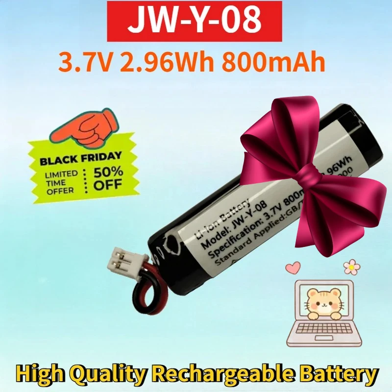 

Newest JW-Y-08 3.7V 2.96Wh 800mAh Lithium-ion Rechargeable Battery Pack for High Quality High Capacity Replacement Battery Pack