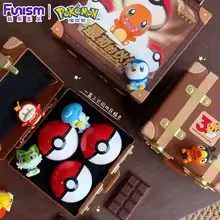 오리지널 포켓몬 30주년 기념 블라인드 박스 피규어 전 세대 스타터 피카츄 미니 장식품 매칭 컬렉터블 장난감 선물