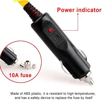 12V/24V車載點煙器分線器轉接器,附開關,1個公頭轉2個母頭Y型分線器,內裝配件 10 最佳銷售 12伏點煙器插頭燈 - №7