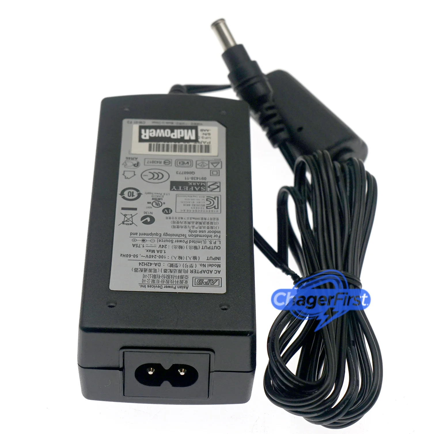 Genuine APD DA-42H24 24V 1.75A 42W AC Adapter Power Supply for Logitech G25 G27 Driving Force GT G940 5.5mm