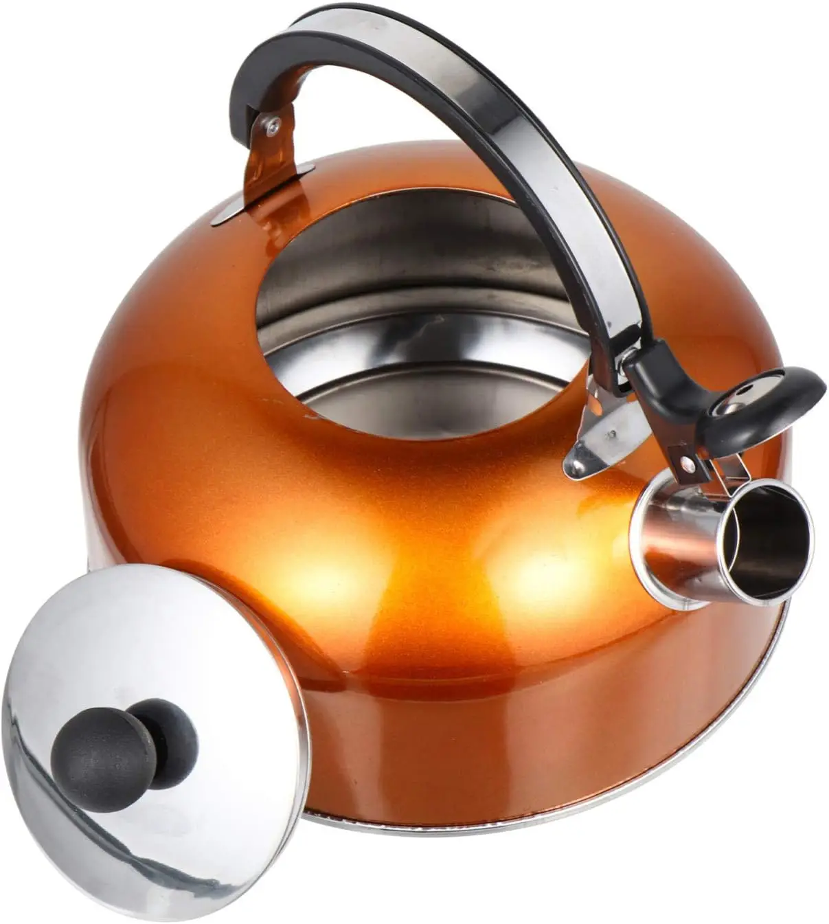 

Tea Kettle for Stove Top Stainless Steel Tea Kettle Stovetop Whistling Teakettle Teapot with Handle Coffee Kettle for Home Resta