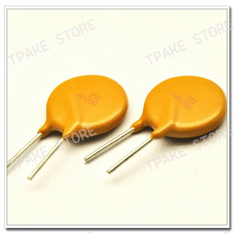 10PCS TRF250-1000 RF1000 250V 1A PPTC Termistor de fusível reajustável