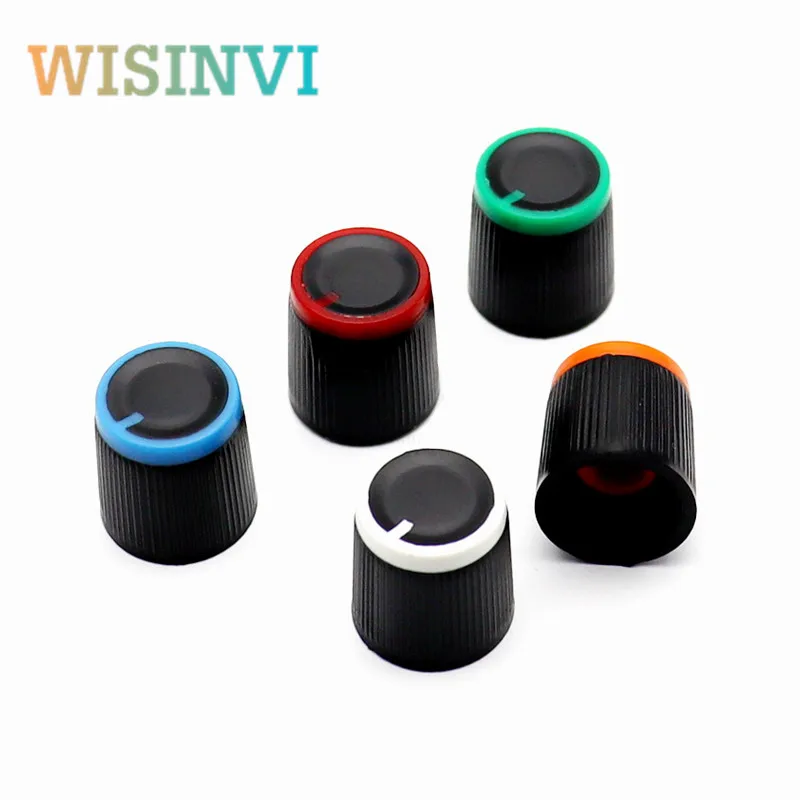 10pcs plastic knob cap flower potentiometer Amplifier volume knob cap diameter 16mm Height 16mm inner Hole 6MM