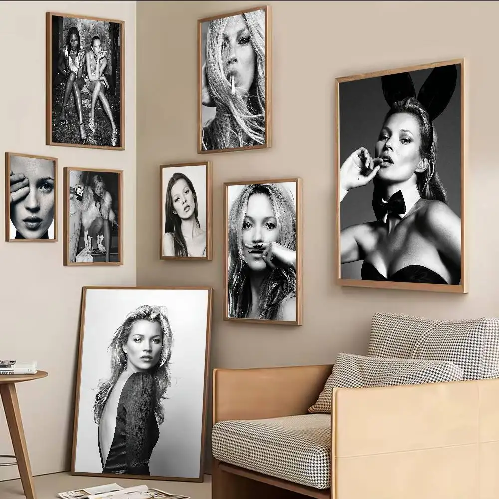 Model K-Kate M-Moss Good Quality Prints And Posters Whitepaper Prints Posters Artwork Wall Decor